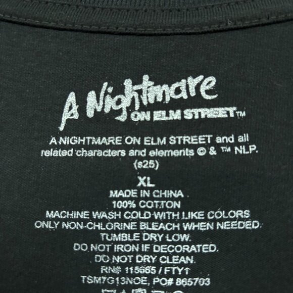 A Nightmare on Elm Street Freddy Kruger Oversized Horror T-Shirt Size Extra Larg - Picture 4 of 4